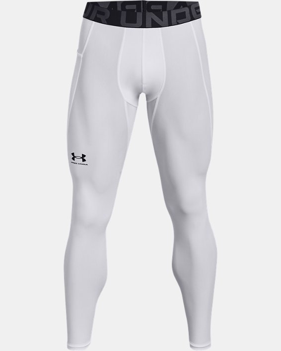 Men's HeatGear® Leggings, White, pdpMainDesktop image number 5